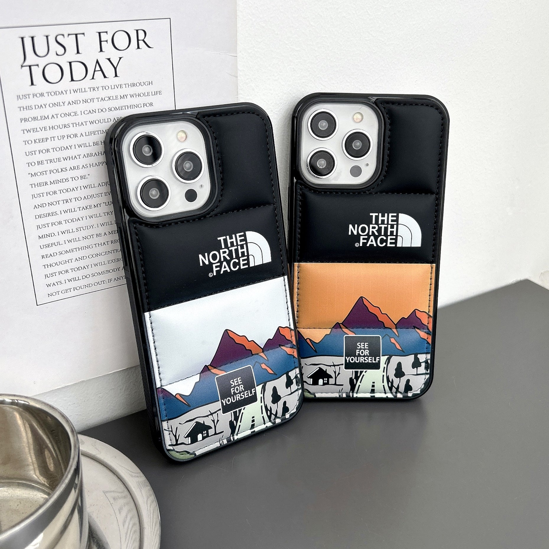 North Leather Down Jacket iPhone Case