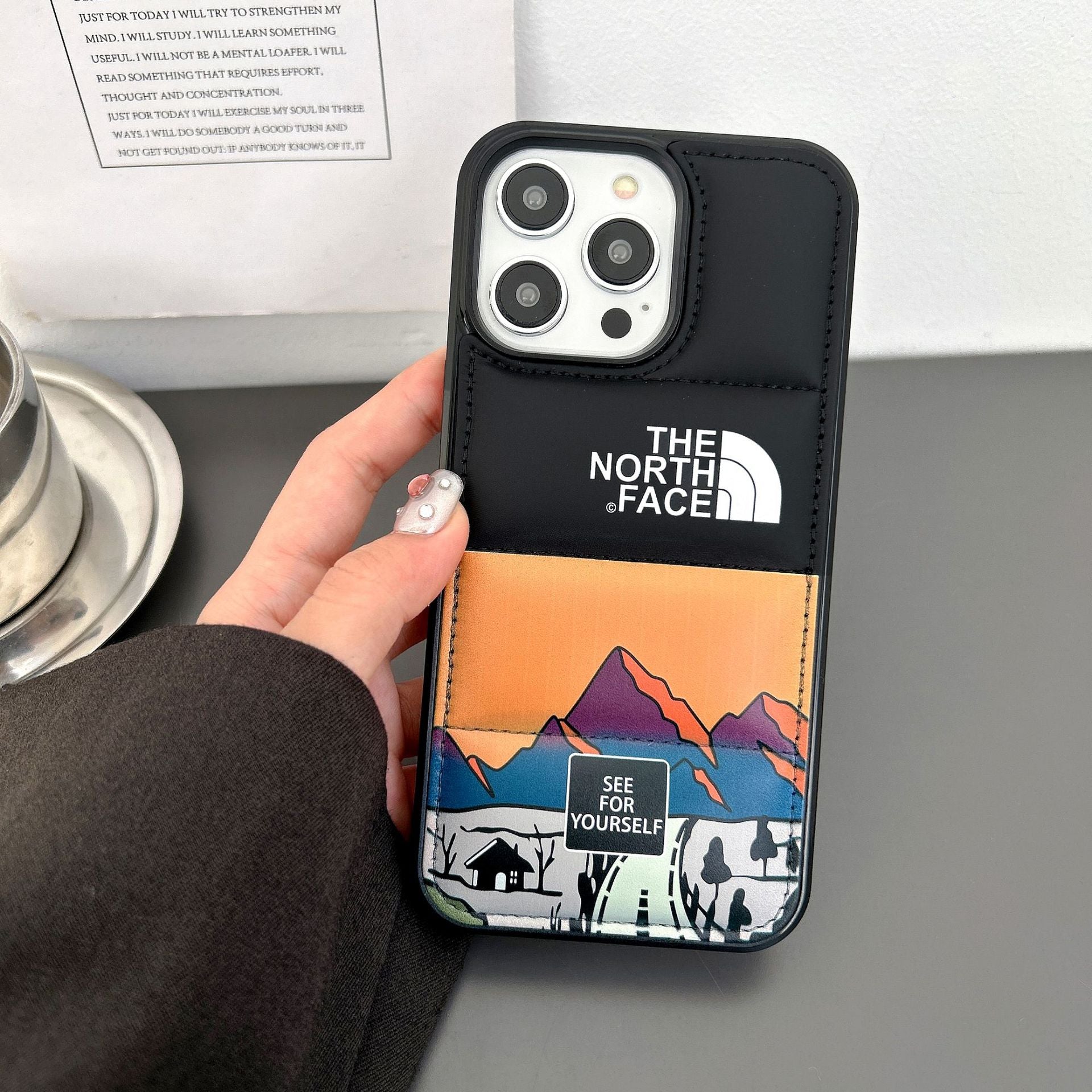 North Leather Down Jacket iPhone Case