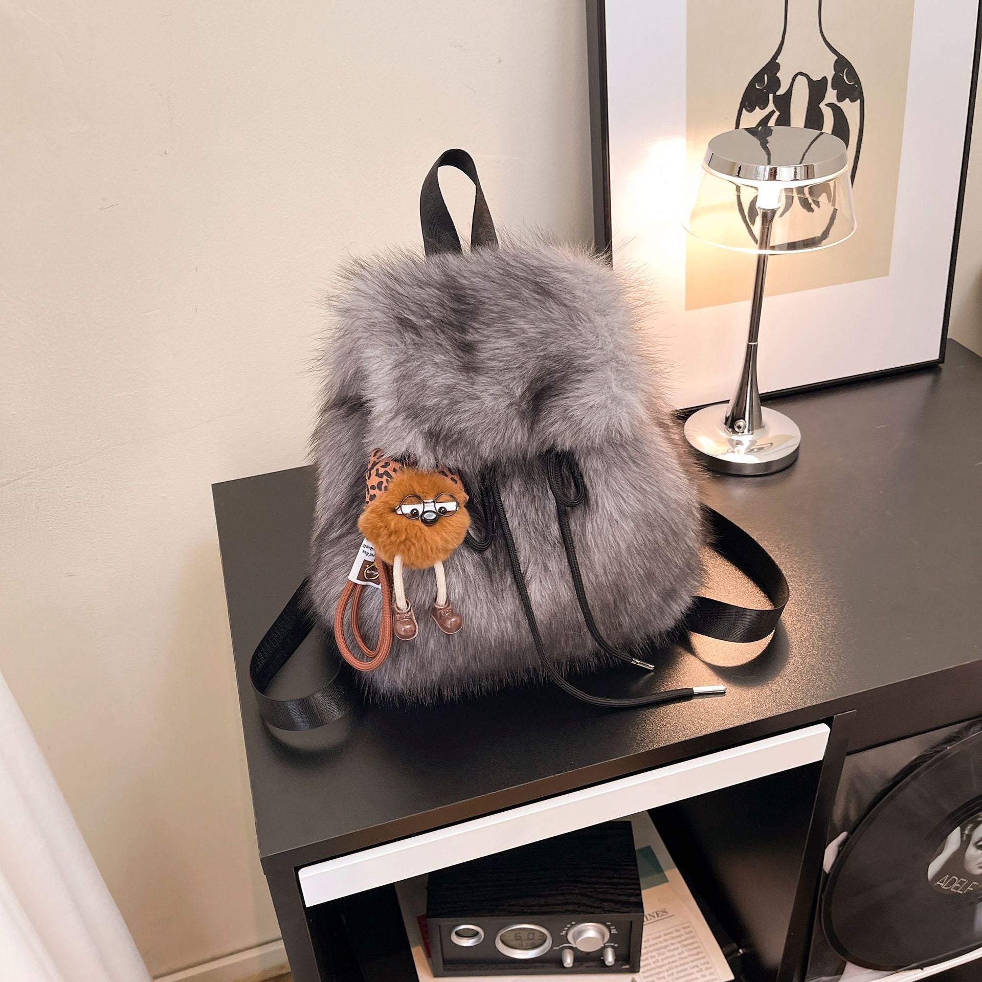 Fashionable Fluff Student Schoolbag Backpack