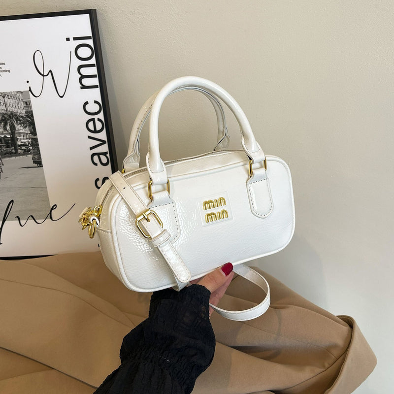 Women's Mini Bowling Pillow Bag Fashion Messenger Handbag