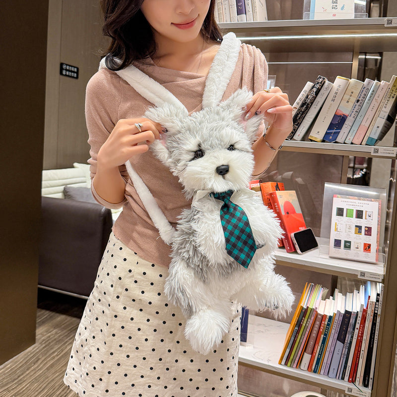 Cute Cartoon Puppy Plush Backpack