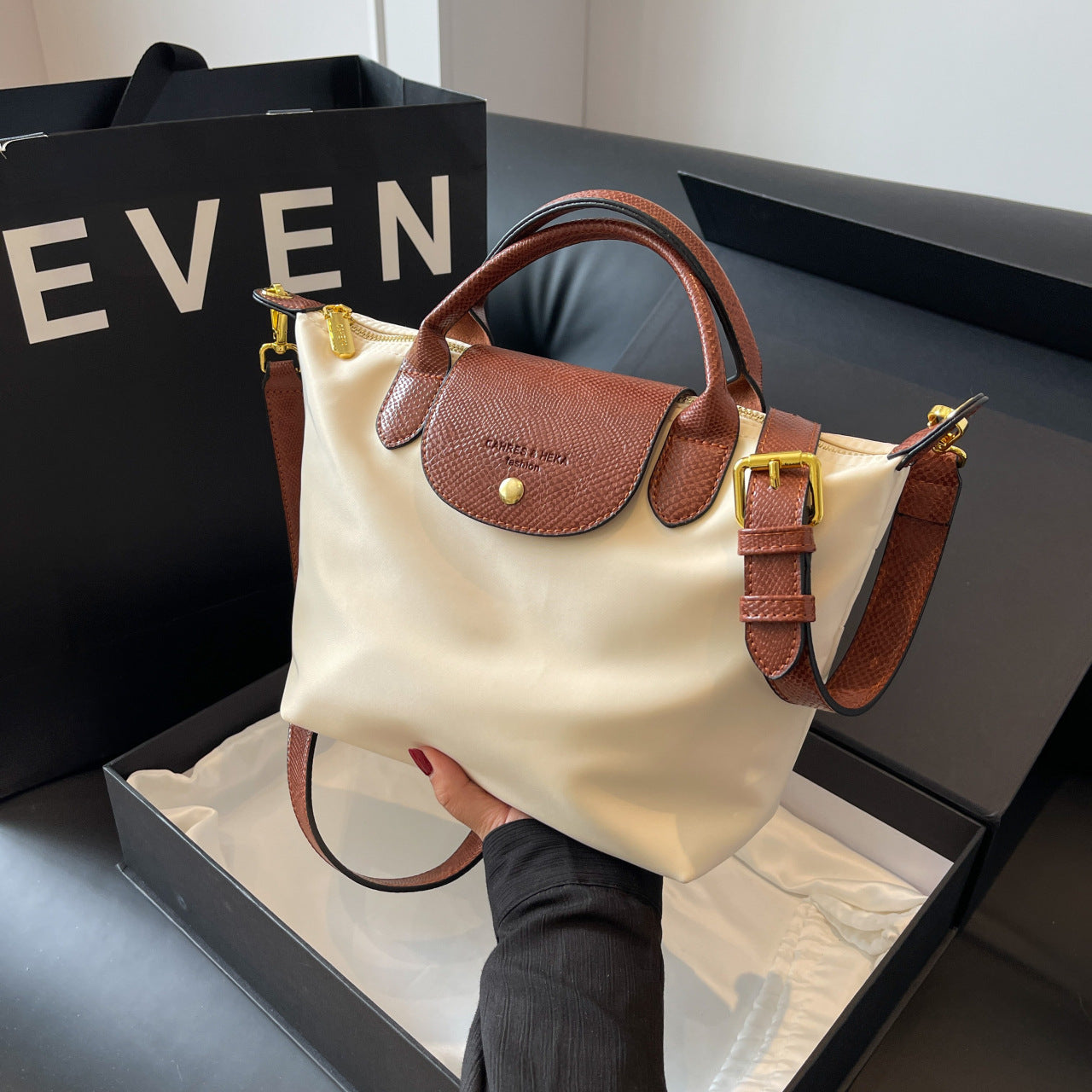 New Oxford Cloth Dragon Dumpling Handbag for Women