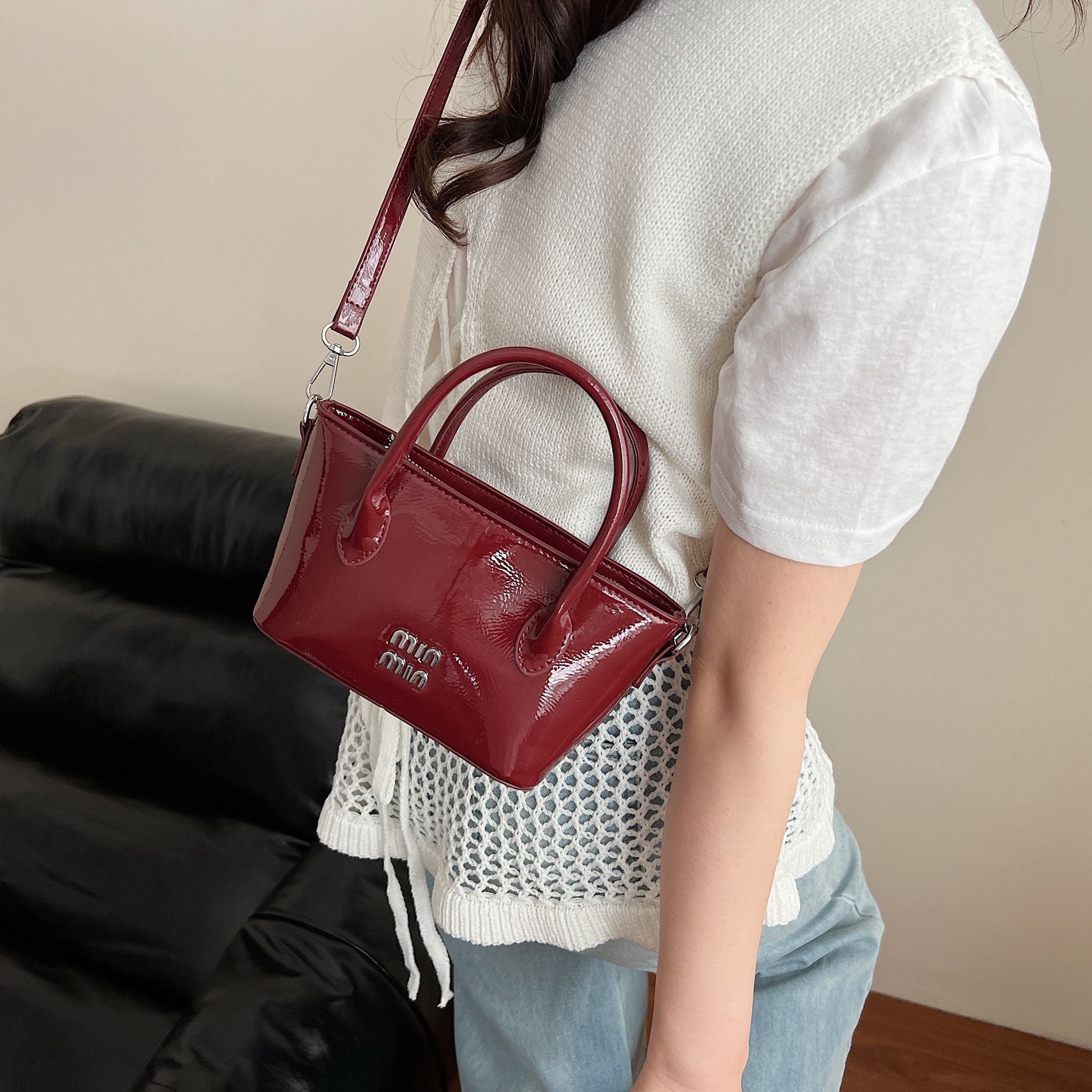Miu Niche Luxury Bucket Shoulder Crossbody Bag for Women