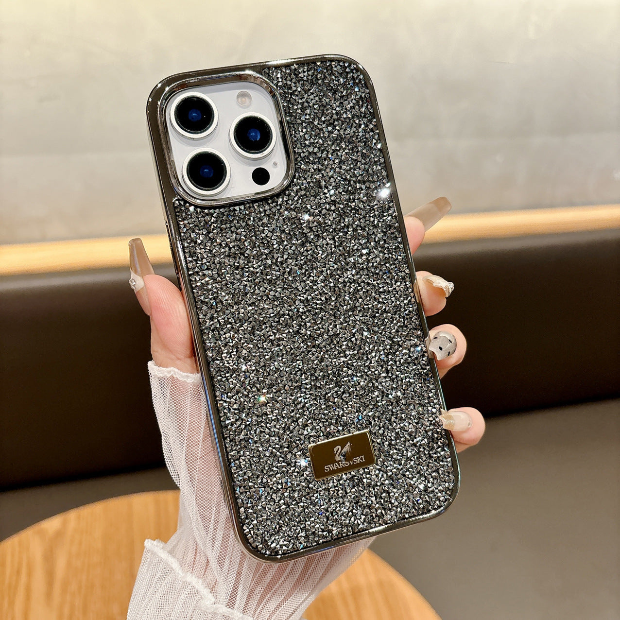 Electroplated Rhinestone Diamond Case for iPhone 17 Pro Max