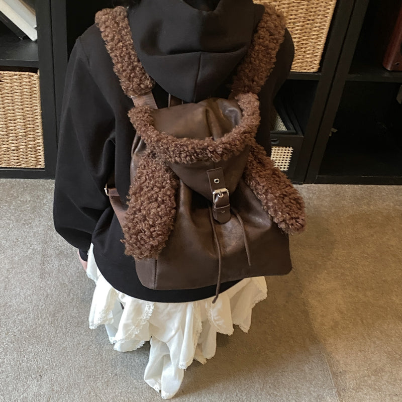 Cute Cartoon Rabbit Women's Backpack Fashion Commuter Bag