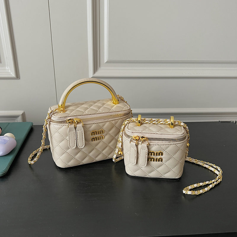 Women's Small Square Chain Shoulder Bag Rhombus Messenger