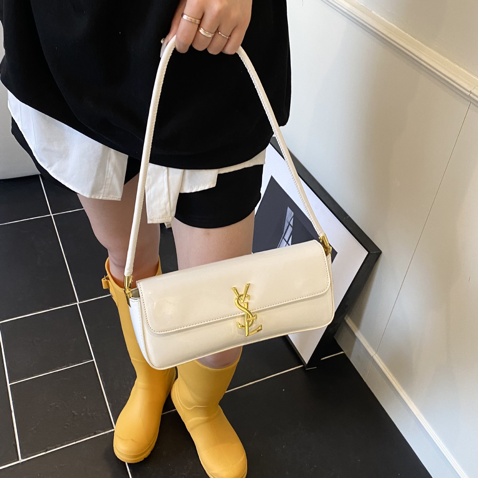 Luxury Poplar Forest Small Square Shoulder Bag