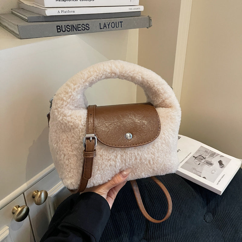 Cute Plush Dumpling Dragon Shoulder Messenger Bag