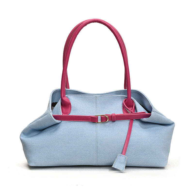 Denim Large-Capacity Tote Bag Women's Shoulder Handbag