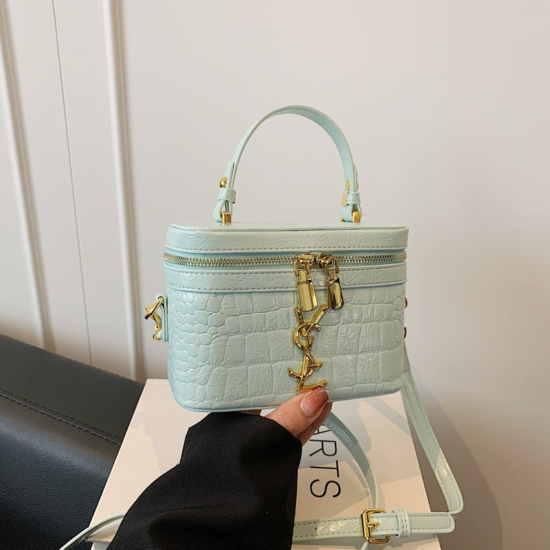 Light Luxury Poplar Stone Rhombus Square Shoulder Bag