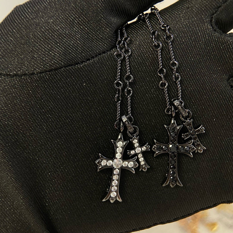 Men's 22K Gold Hip Hop Cross Necklace - Trendy Pendant