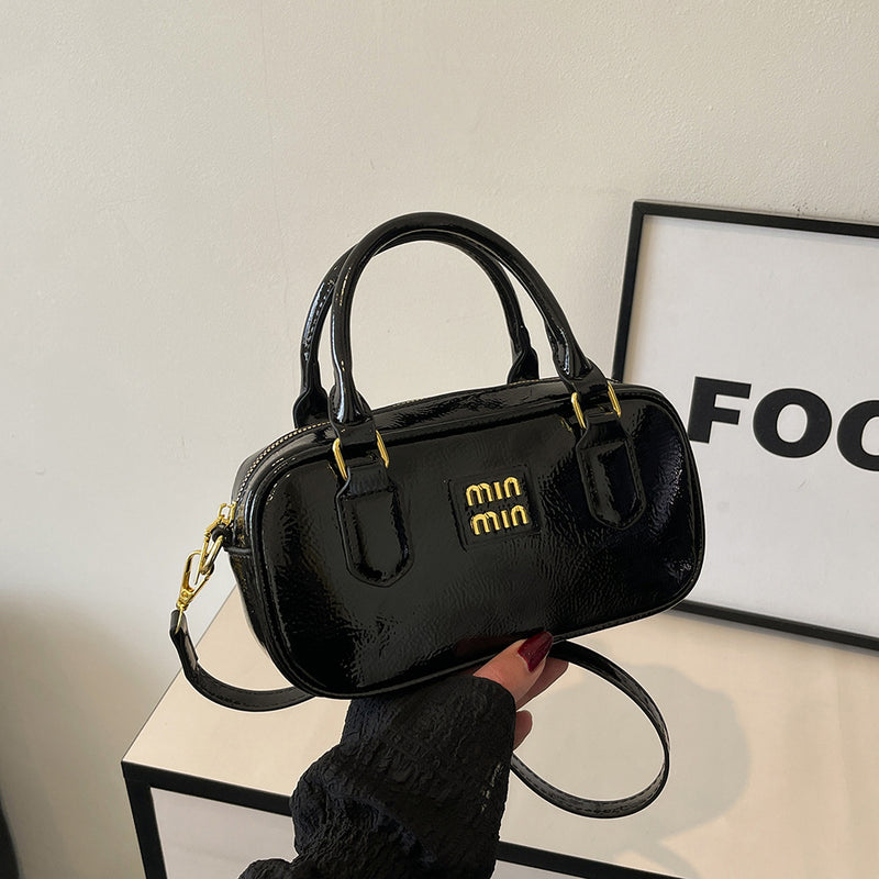 Women's Mini Bowling Pillow Bag Fashion Messenger Handbag
