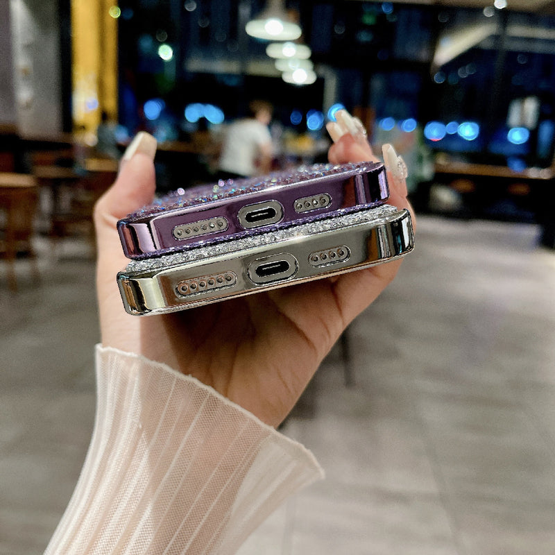 Luxury Rhinestone Electroplated iPhone 17 Pro Max Case