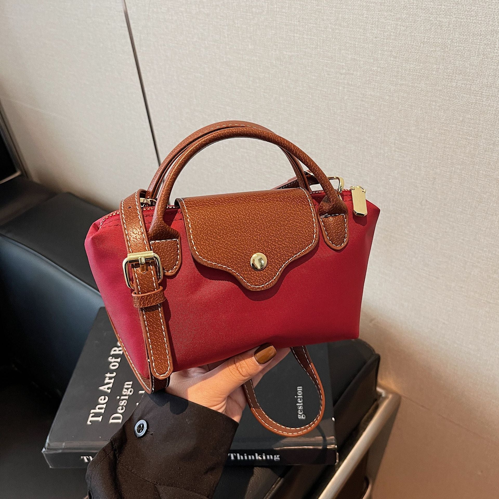 Style Premium Dragon Bags Xiang Handbag Nylon Cloth Fashion Dumpling Bag Retro Messenger Bag Commuter Women'S Bag