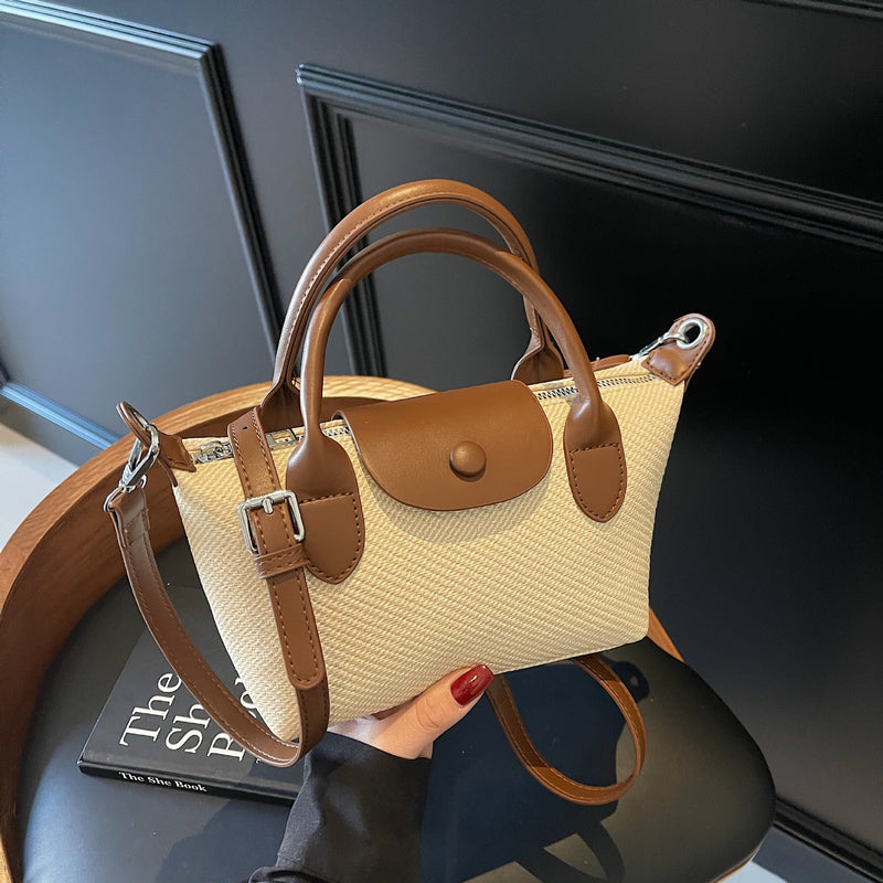 Niche Dragon Dumpling Bag Women's Contrast Shoulder Handbag