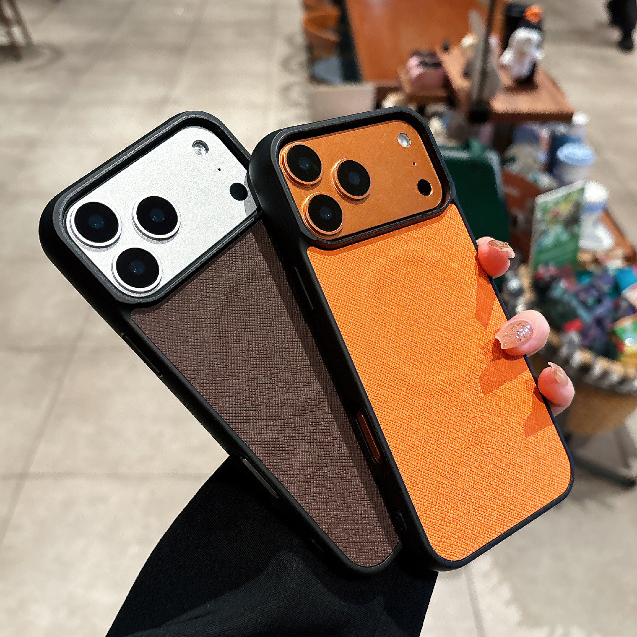 iPhone 17 Pro Max Strong Magnetic Cross Pattern Phone Case