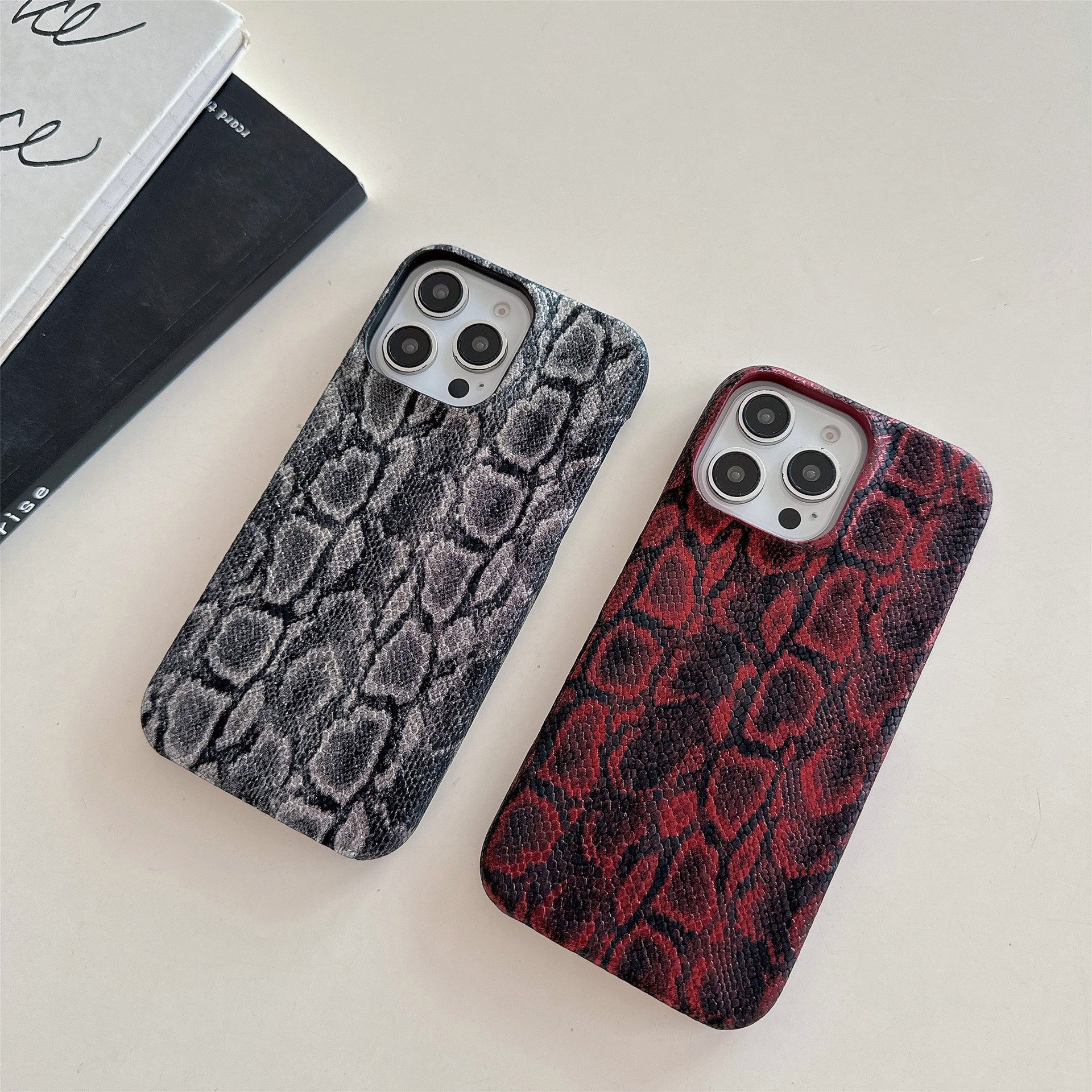 Light Luxury Python Leather iPhone 17 Pro Max Phone Case