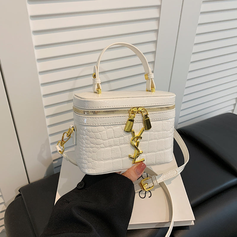 Light Luxury Poplar Stone Rhombus Square Shoulder Bag