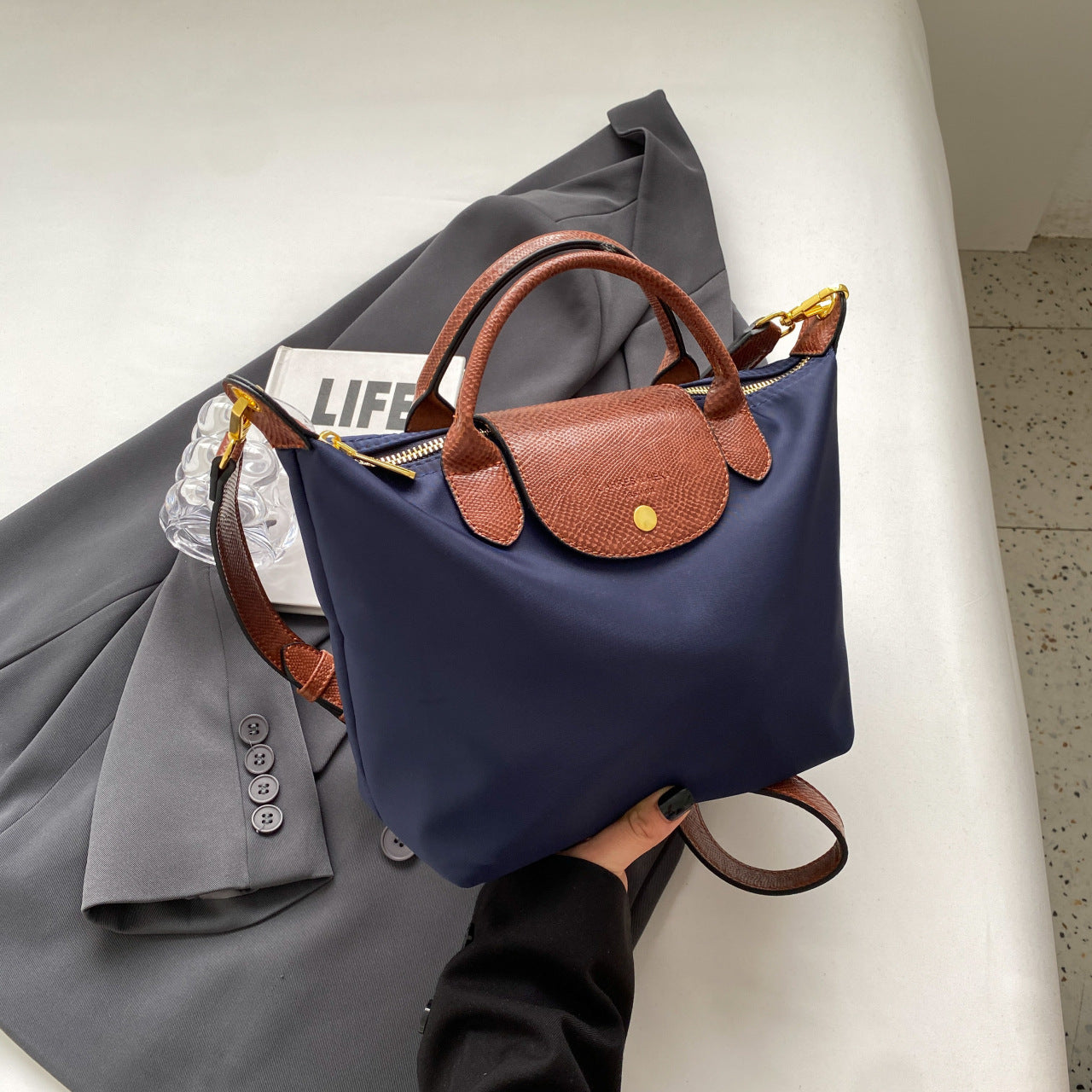 New Oxford Cloth Dragon Dumpling Handbag for Women