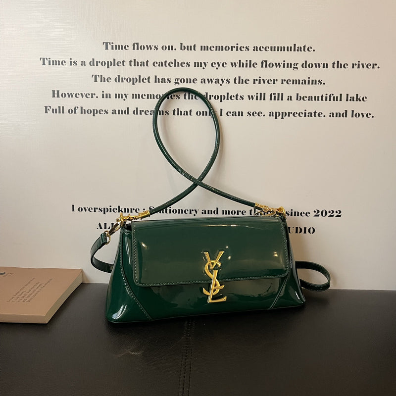 Niche Poplar Forest Baguette Shoulder Bag Luxury Fashion