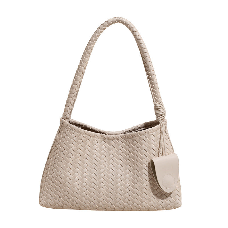 Niche Hand-Woven Underarm Bag for Women - Large Capacity Casual Shoulder Bag