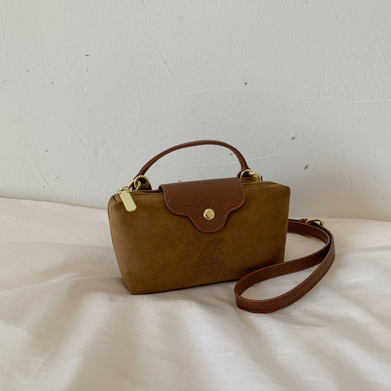 Suede Dumpling Shoulder Bag Women's Crossbody Handbag