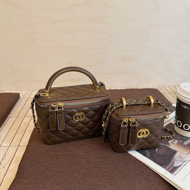 Women's Small Square Chain Shoulder Bag Rhombus Messenger