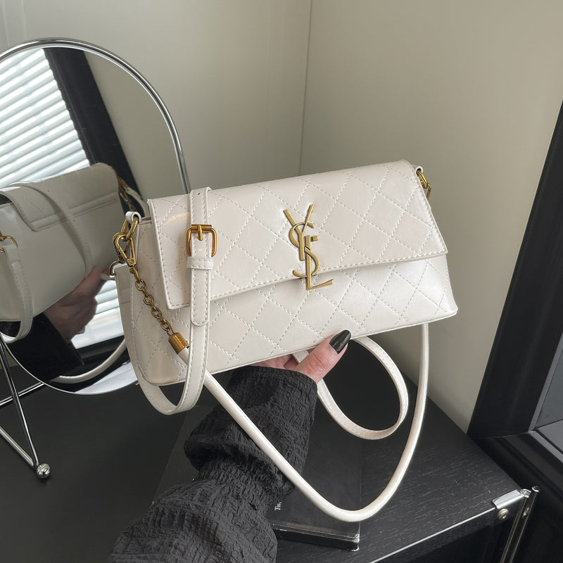Poplar Forest Rhombus Shoulder Bag Retro Luxury Messenger