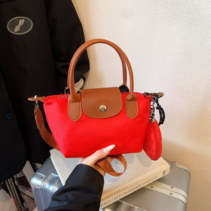 Simple Nylon Dragon Dumpling Bag Versatile Shoulder Handbag