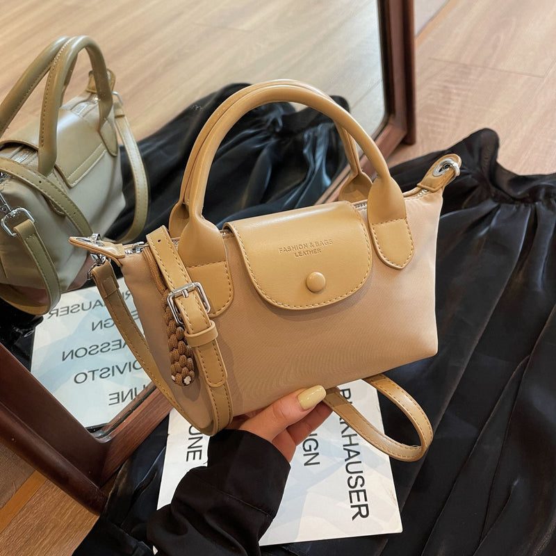 Oxford Cloth Dumpling Shoulder Bag Colorblock Handbag