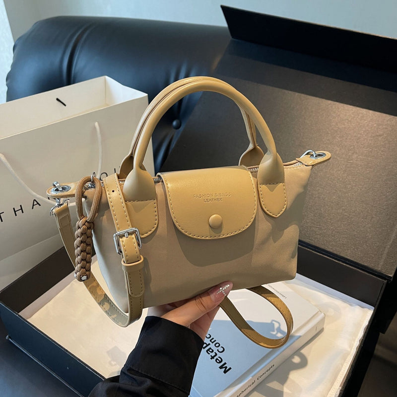 Oxford Cloth Dumpling Shoulder Bag Colorblock Handbag