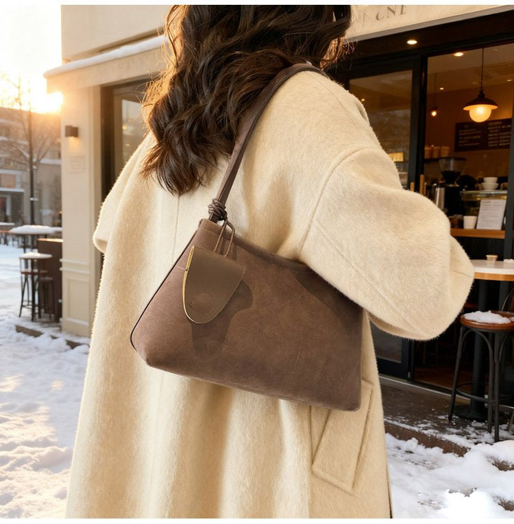 N Ins Niche Design Armpit Bag Simple Trendy Shoulder Matte Fashion Mother Child Handbag