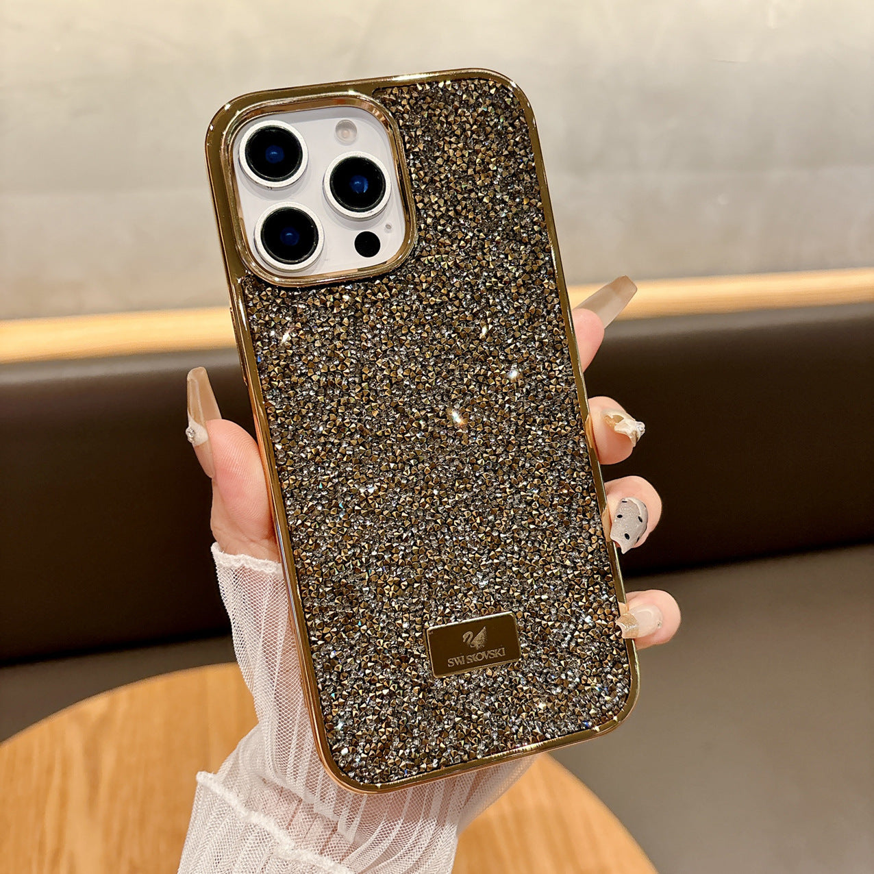Electroplated Rhinestone Diamond Case for iPhone 17 Pro Max