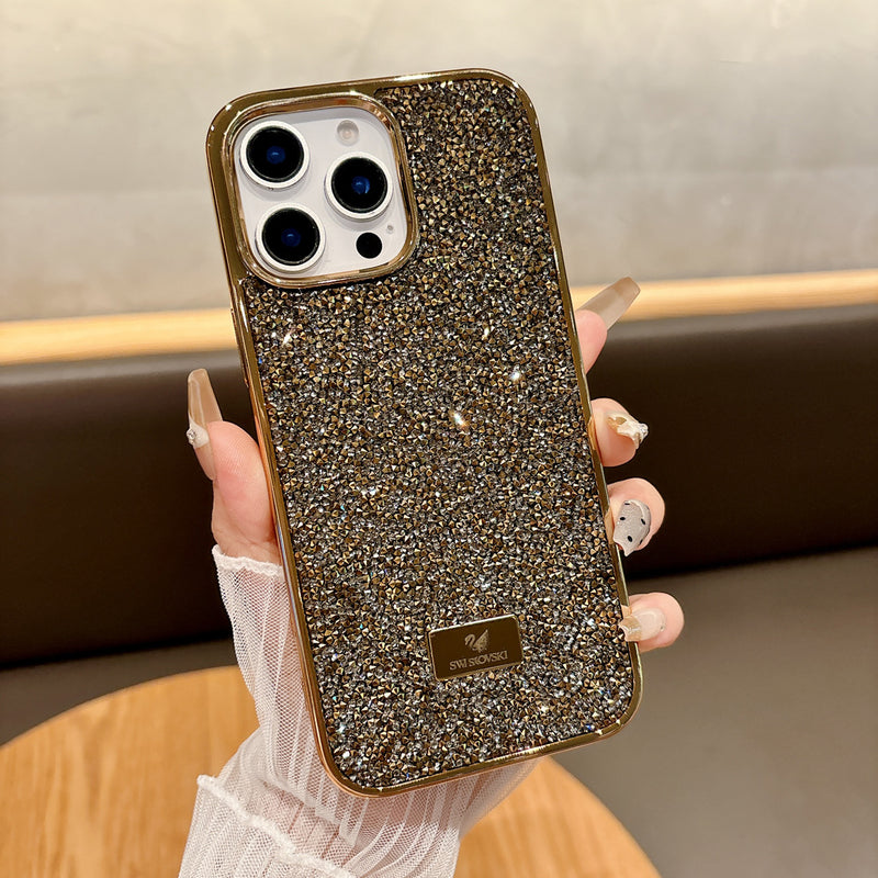 Electroplated Rhinestone Diamond Case for iPhone 17 Pro Max