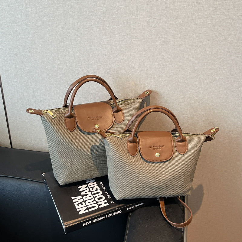 Oxford Cloth Dumpling Shoulder Bag Women Trendy Handbag