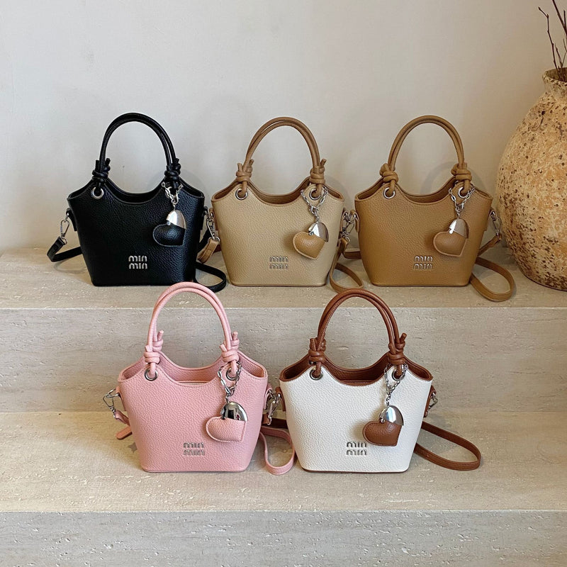 Miu Leisure Women's Bucket Bag Shoulder Messenger Handbag