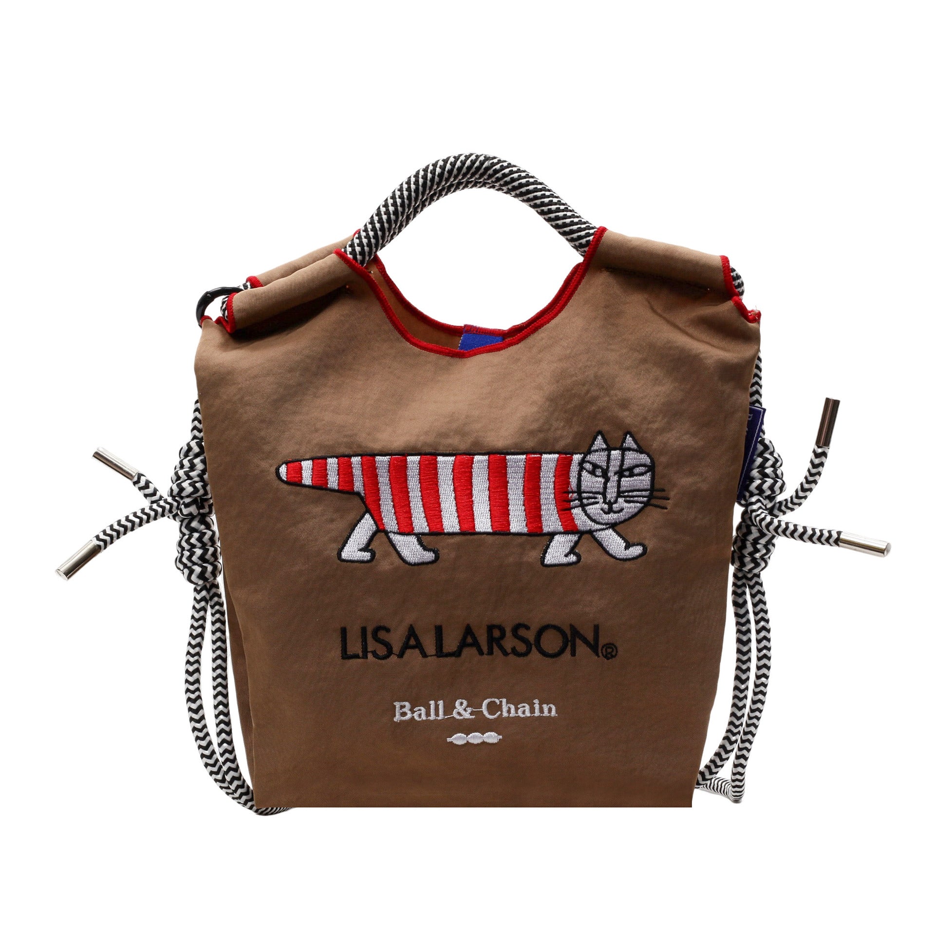 Cartoon Embroidery Ball Chain Shoulder Bag Women's Lightweight Nylon