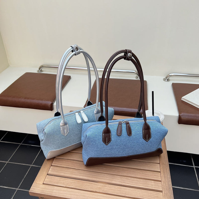 Dongdaemun Denim Armpit Bag Trendy Shoulder Handbag