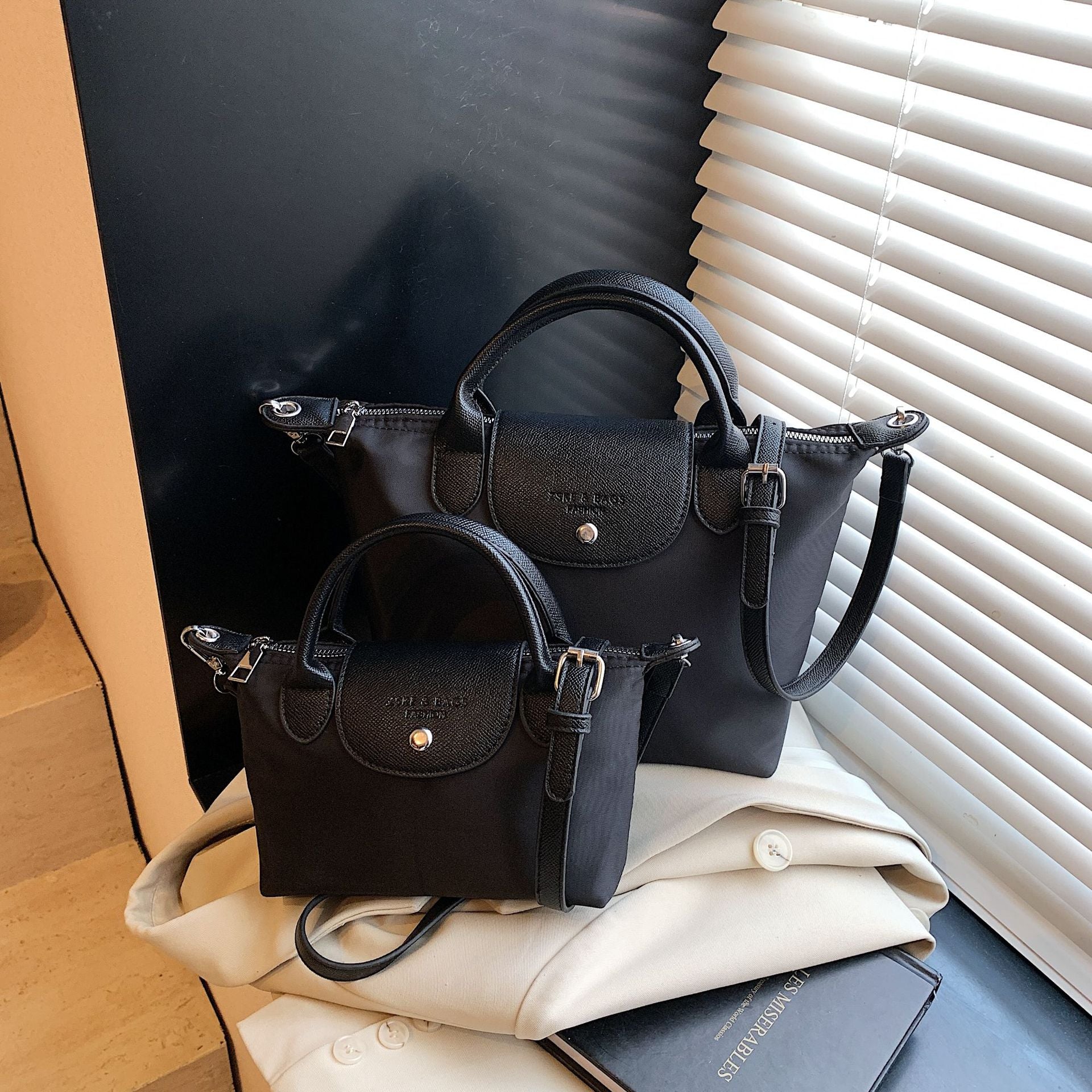 Luxury Nylon Dumpling Bag Women Shoulder Messenger Handbag