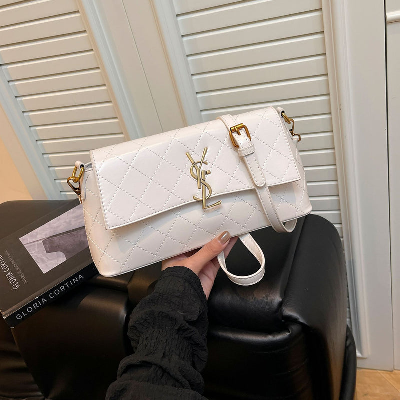 Poplar Forest Rhombus Shoulder Bag Retro Luxury Messenger