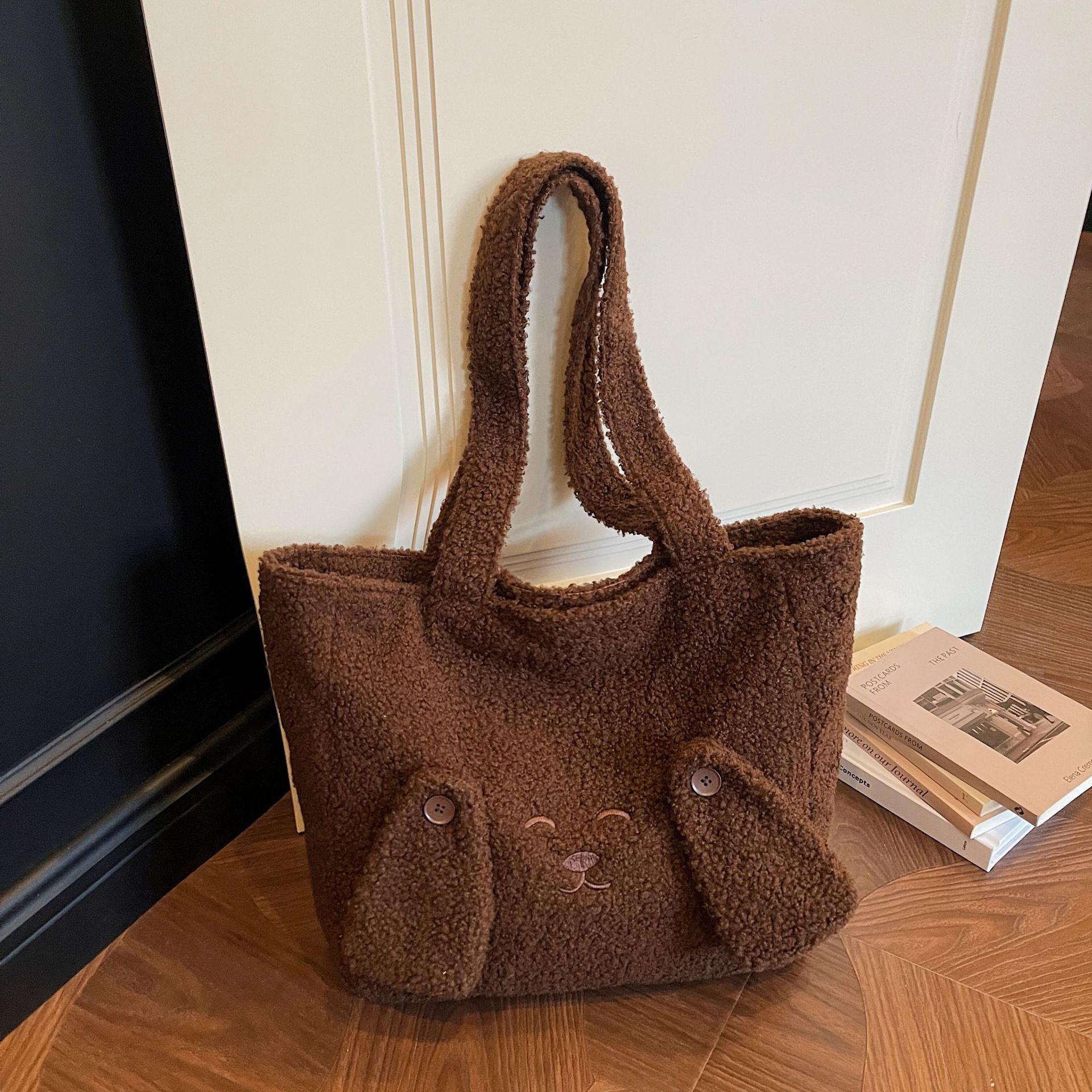 Cute Plush Large Capacity Fashion Commuter Shoulder Bag