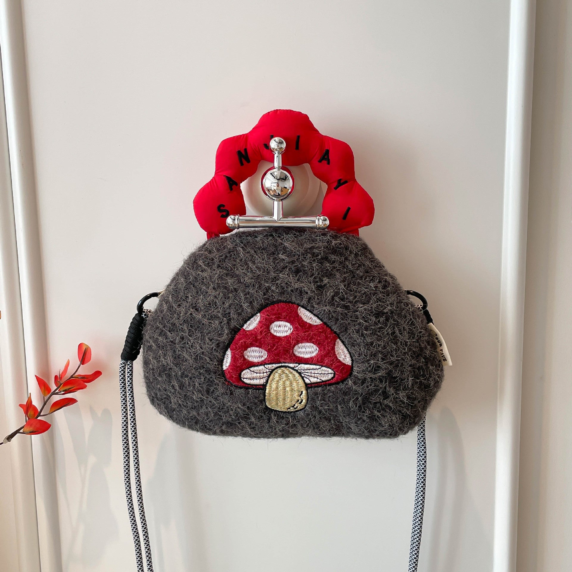 Cute Cartoon Plush Shoulder Phone Bag