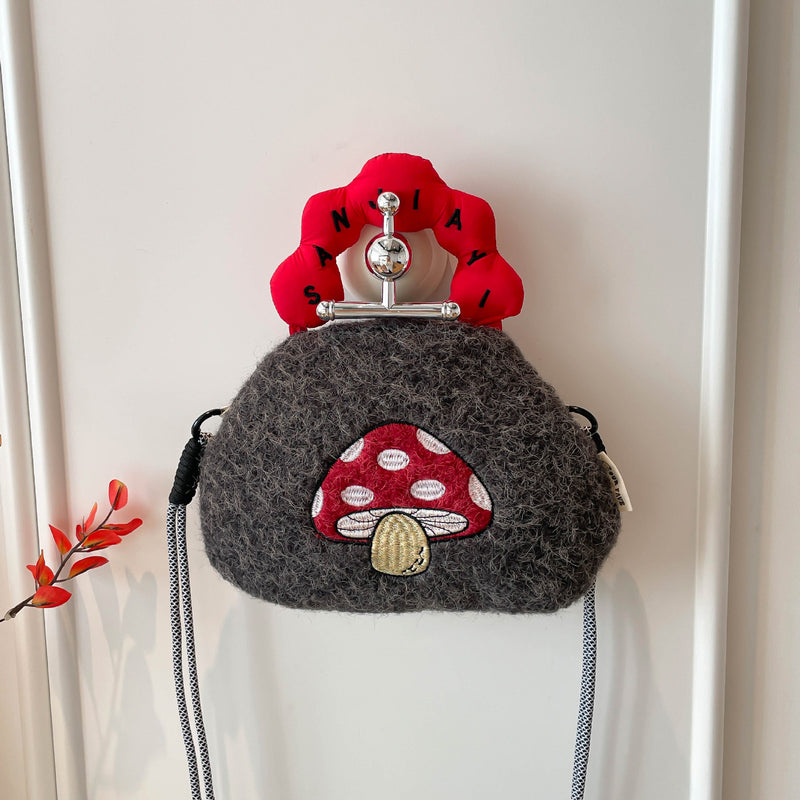 Cute Cartoon Plush Shoulder Phone Bag