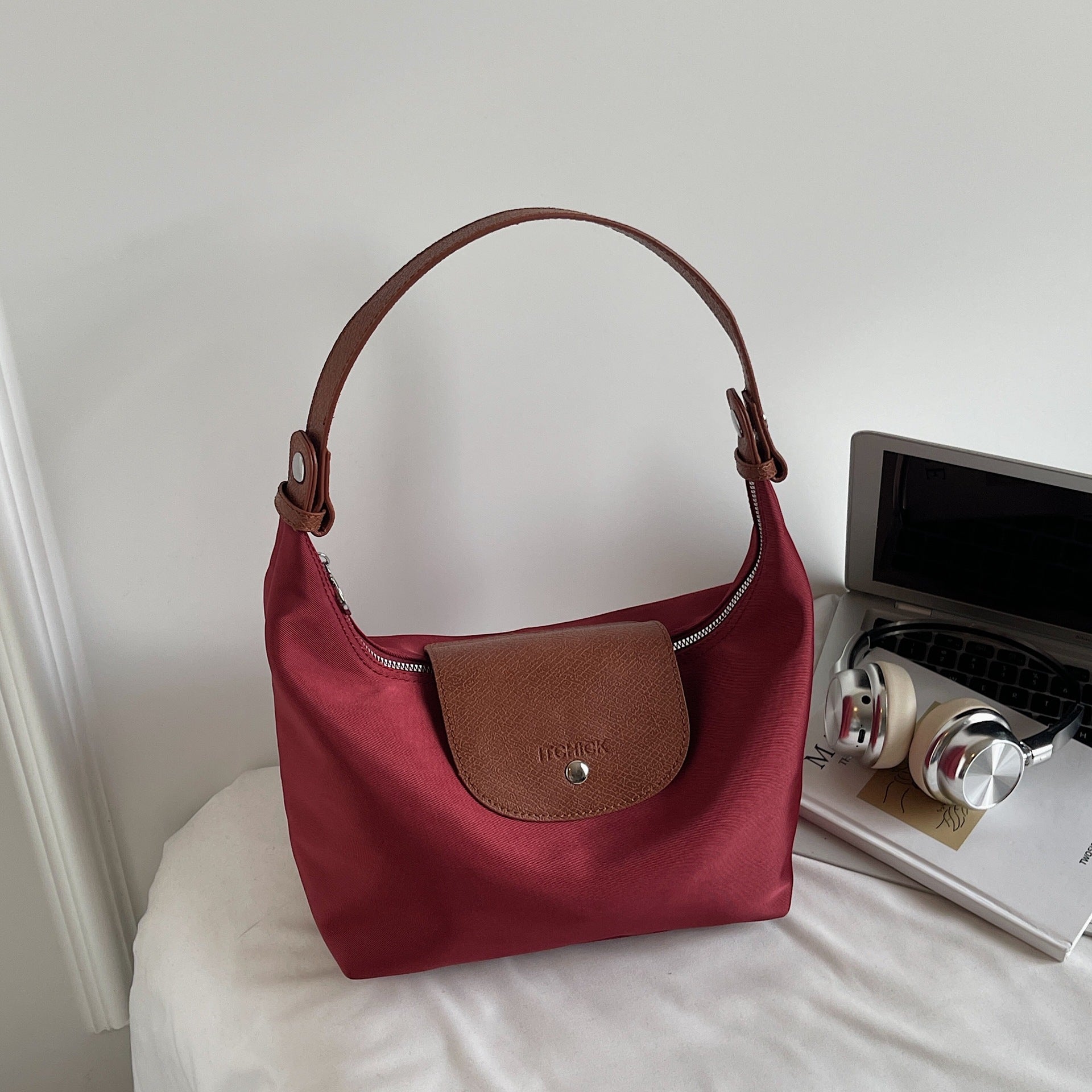 Waterproof Nylon Dumpling Crossbody Shoulder Commuter Bag