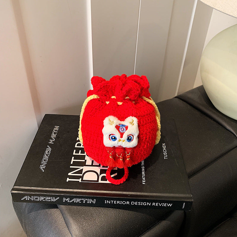 Cute Tiger Wool Crochet Lucky Bag Accessories