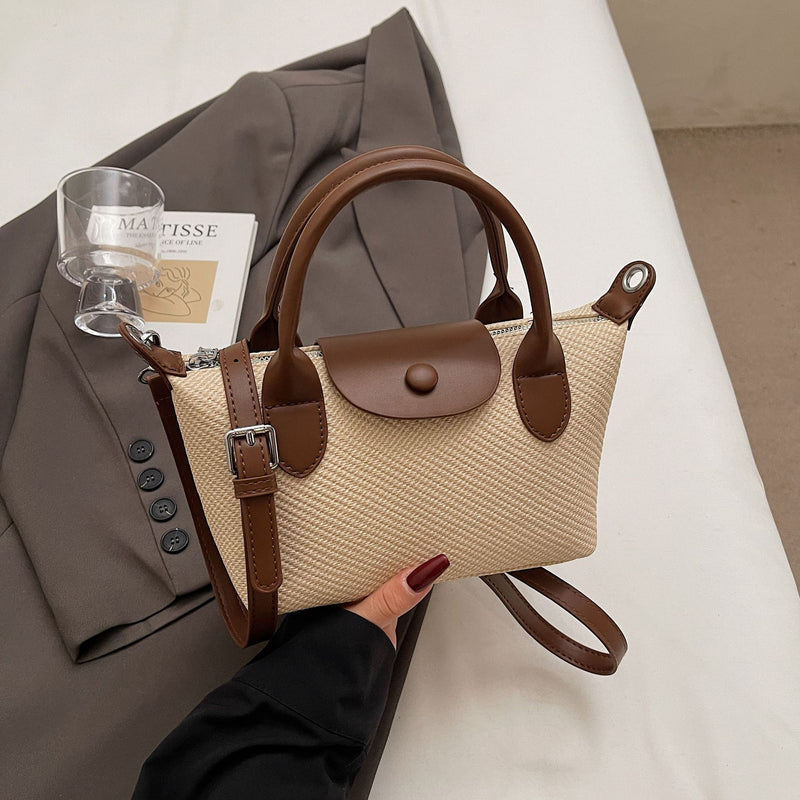 Niche Dragon Dumpling Bag Women's Contrast Shoulder Handbag
