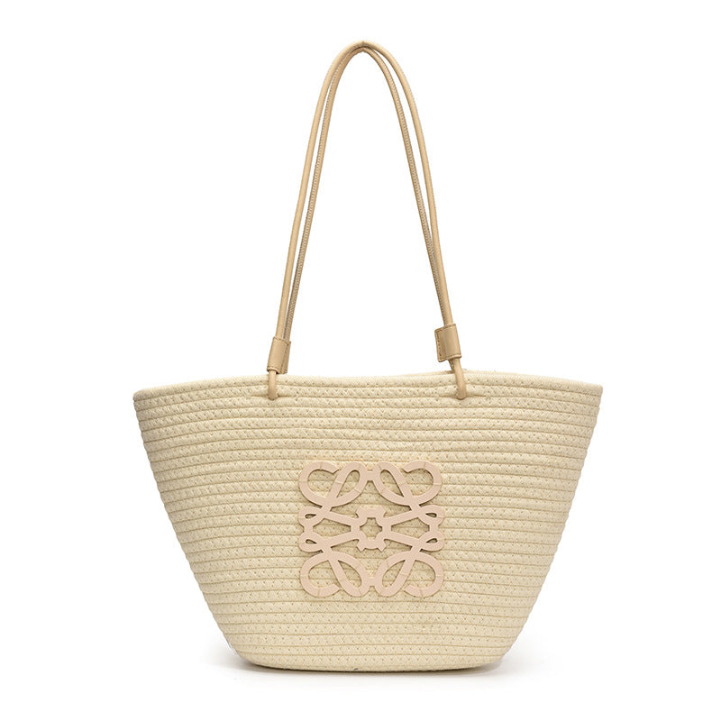 Large Capacity Woven Handbag for Women