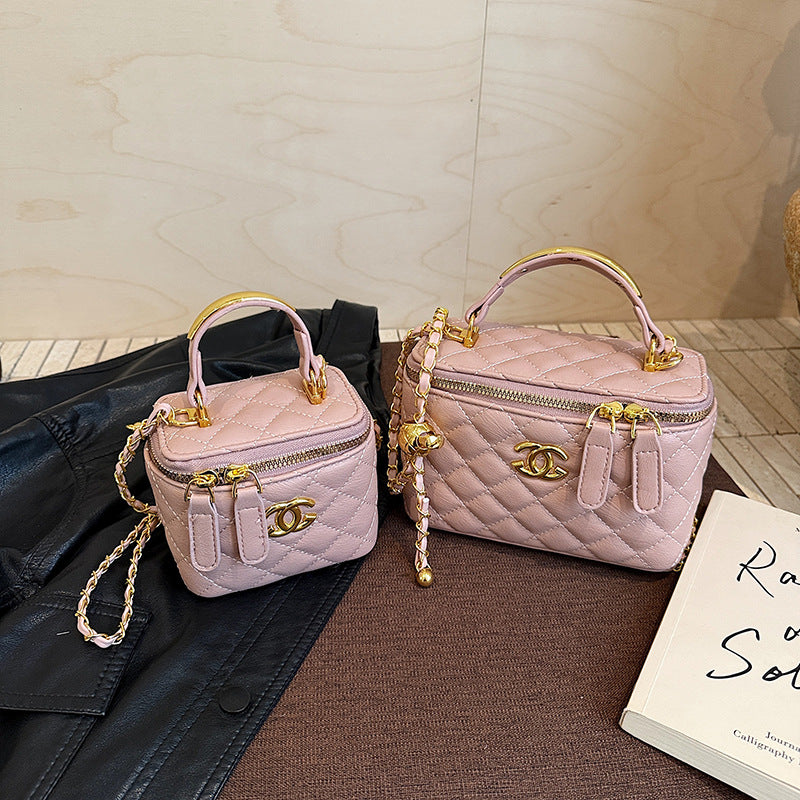 Women's Small Square Chain Shoulder Bag Rhombus Messenger