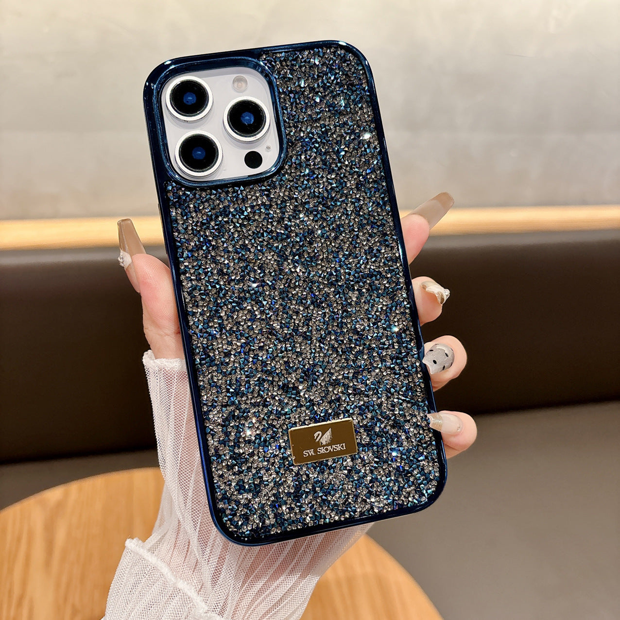 Electroplated Rhinestone Diamond Case for iPhone 17 Pro Max