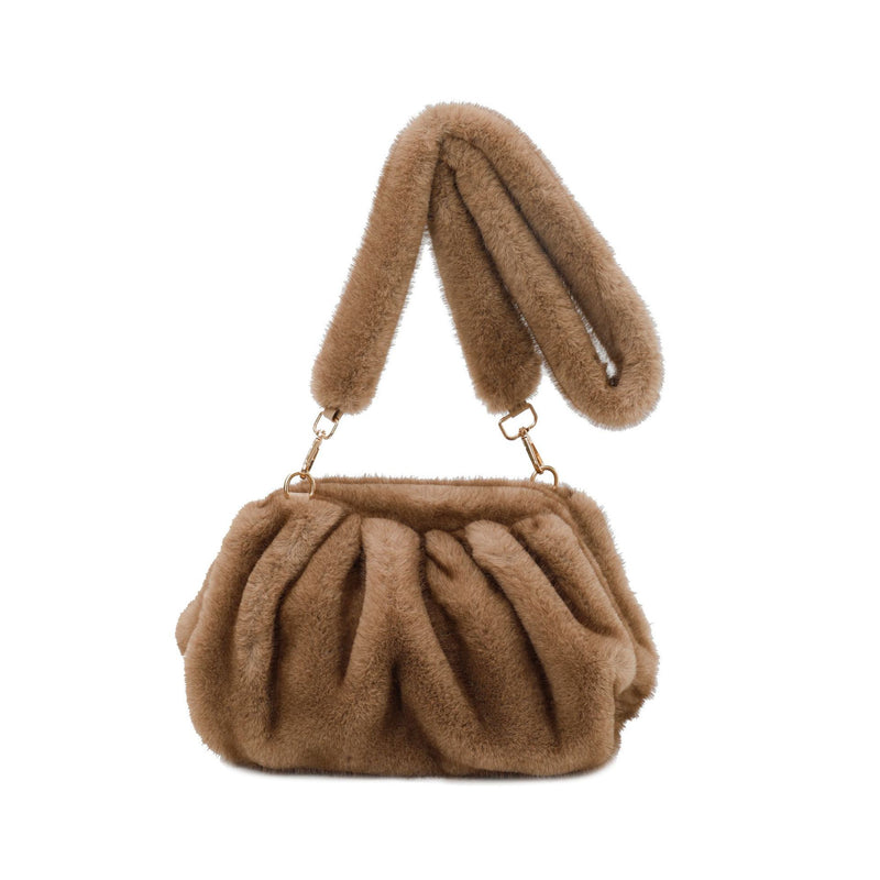 Pleated Cloud Bag High-End Autumn Winter Shoulder Messenger Women's Fashion Trendy Plush Bag